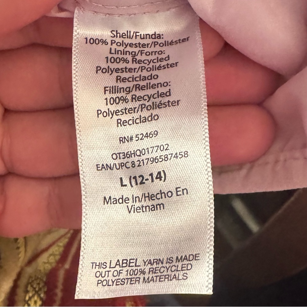 Ozark Trail Women's Core Puffer Vest Large 12-14 Mauve Pink Quilted Zip Front - Picture 8 of 8
